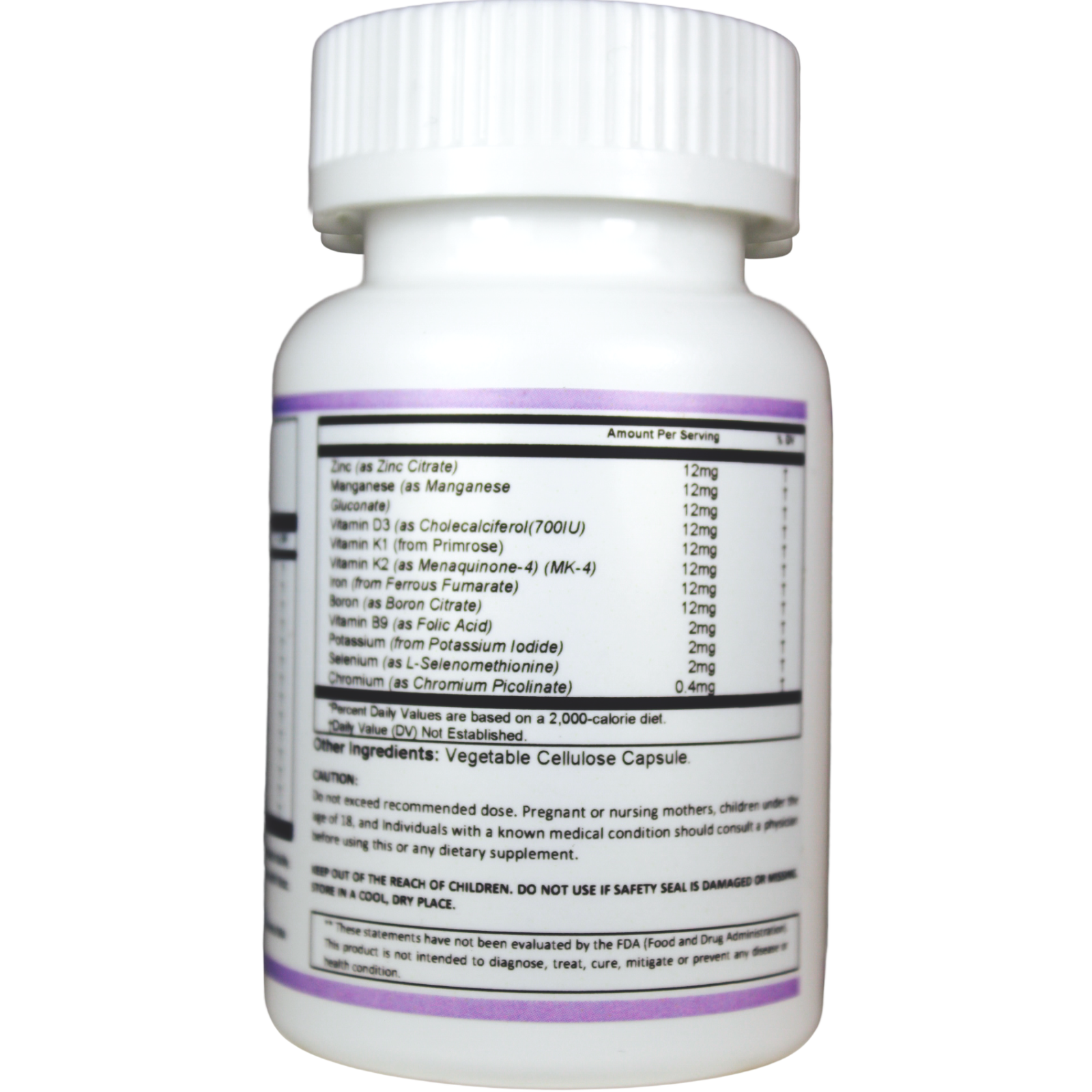 NUTRIENTS FOR YOUR BODY, 120 Capsules,  Super powerful Vitamin Daily Dosage.