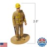 ArtCreativity 2.5 Inch Mini Fireman Figurines for Kids- Set of 12- Free Standing Firefighter Toys Figures- Birthday Party Favors for Boys and Girls, Goody Bag Fillers, Cake Toppers and Decorations