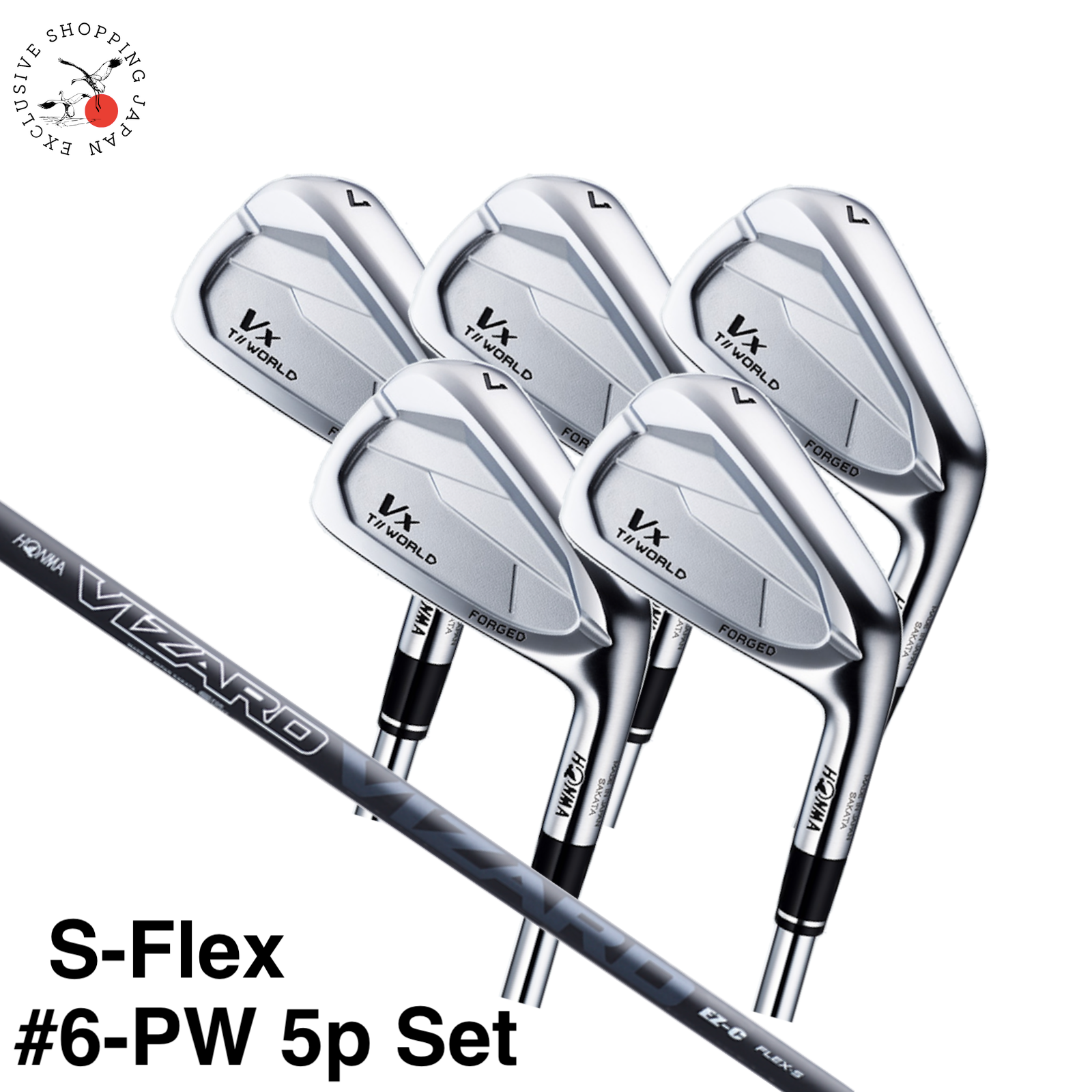 HONMA Golf Tour World Vx Iron Set #6-P 5p Vizard EZ-C
