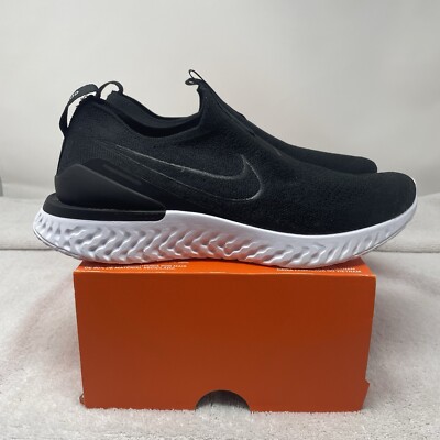 Nike Epic Phantom React Flyknit Black Running Sneakers BV0417-001 Men s Size 9