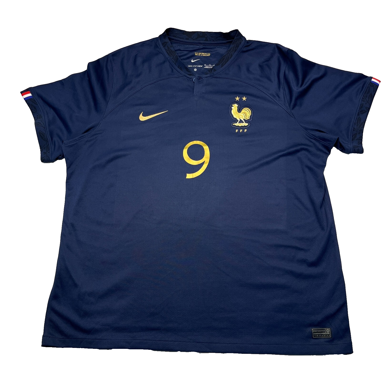 Nike フランス代表 シャツ XL ネイビー NIKE FFF France National Team Home Soccer Jersey 2022 Mens