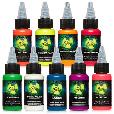 MOMs Millennium Nuclear UV Blacklight Tattoo Ink - 1 oz