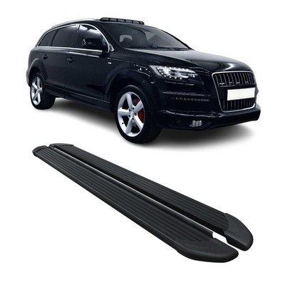 Running Boards Side Step Nerf Bars for Audi Q7 2007-2015 Black 2Pcs