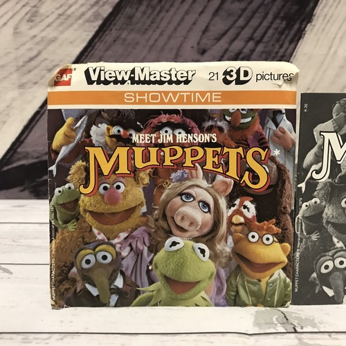 Vintage 1970s Meet Jim Henson's Muppets Viewmaster 3 Reels With Booklet Pack (V2