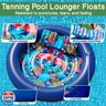 JAMBO Huge Round 76 x 76 Tanning Pool Lounger, Pool Float, Inflatable Sun Tanning Pool Float, Tanning Chair, Pool Floats Adult, Water Lounge Raft Pool Lounger Adults, Tanning Raft Sunchill Tanning Bed