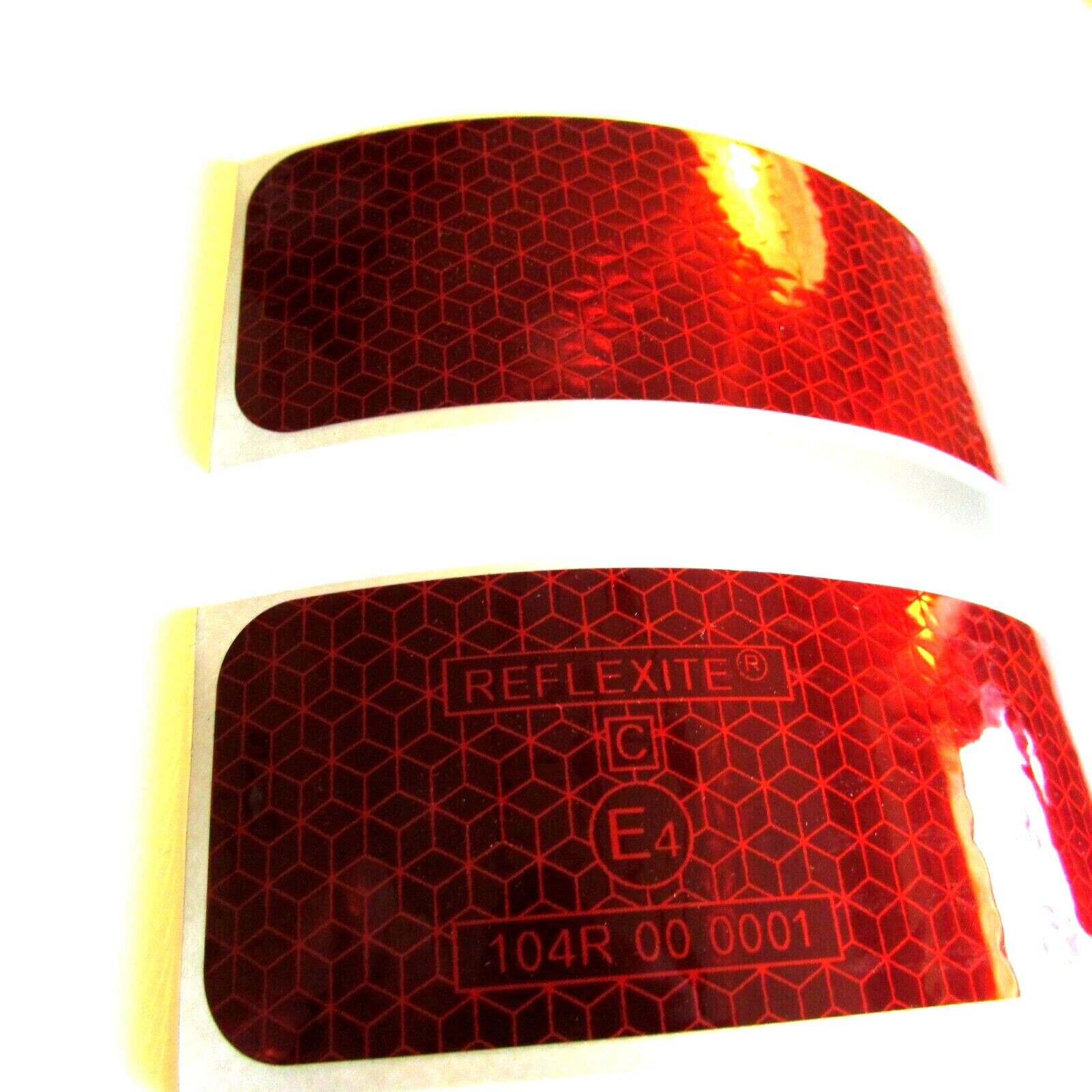 2 x Reflexfolie Rot Reflektorband Reflektorfolie Reflektionsband selbstklebend