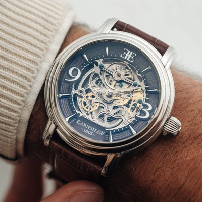 Pre-owned Thomas Earnshaw Longcase Automatic Gray Watch - Brand