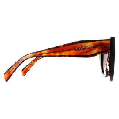 Pre-owned Prada Sunglasses Pr14ws 2au6s1 Tortoise Brown Gradient