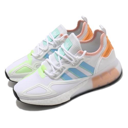 

Adidas Originals ZX 2K BOOST W Женская повседневная обувь белого, синего, розового, оранжевого цвета H06578, Белый, Zx 2k Boost W