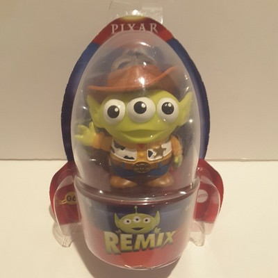 DISNEY PIXAR REMIX Toy Story ALIEN - WOODY 3" NEW HTF RARE #06 Sheriff Mattel