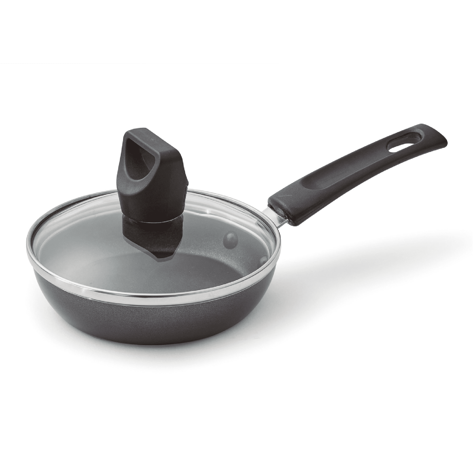 Nonstick Frying Pan 4.5 Inch With Lid Covered One Egg Wonder