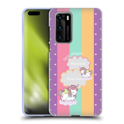 CUSTOM CUSTOMIZED PERSONALIZED FANCY UNICORN 2 SOFT GEL CASE FOR HUAWEI PHONES 4