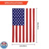 Outdoor 12x18 Inch Double Sided American Garden Flag American 4th of July Decorative Flag Fade Resistant Banner for Yard Lawn Home Decor