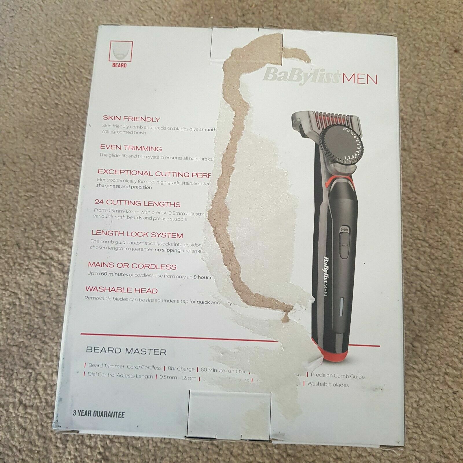 babyliss men total beard control