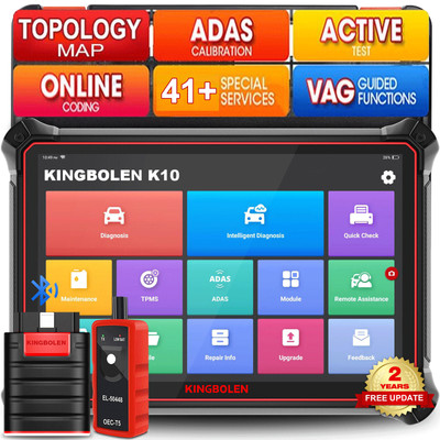 2024 KINGBOLEN K10 Bidirectional Scanner Online Coding Car Diagnostic Scan Tool