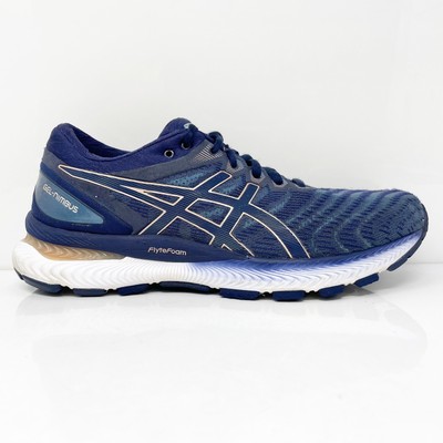

Asics Womens Gel Nimbus 22 1012A587 Синие кроссовки для бега Размер 8.5, Синий, Gel Nimbus 22