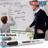 TOMPEN Dry Erase Markers Fine Tip,Black,48 Count Bulk,Thin Erasable Whiteboard Markers with Low Odor Ink Quick-Drying for Calendar Boards Office Home School Writing Planning