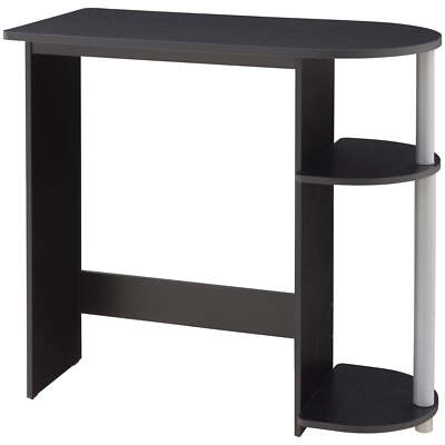 Adult Computer Desk with Built-in Shelves, Multiple Colors, 28.86'' H