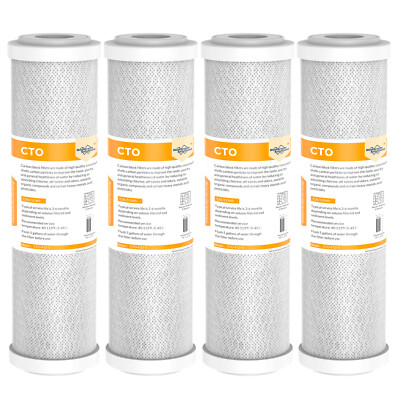 1-25 PACK 10''x2.5'' Whole House CTO Carbon Block Water Filter Cartridges Purifier