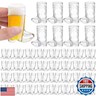 Durony 72 Mini Cowboy Boot Shot Glasses - 1 OZ Clear Plastic Western Glasses for Cowgirl Party Supplies, Bachelorette Party, Wedding Decor