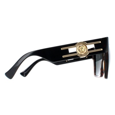 Pre-owned Versace Sunglasses Ve4458 542987 Dark Havana Dark Gray