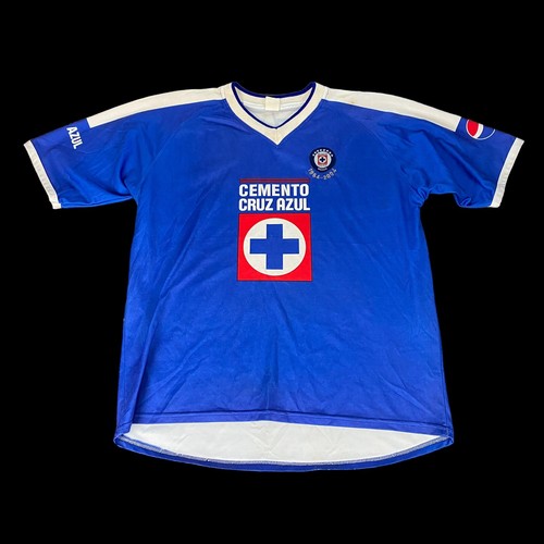 Vintage Cemento Cruz Azul Pepsi Soccer Shirt Sz. XL Mexico