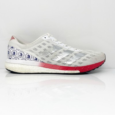 

Adidas Womens Adizero Boston 9 FY4641 Белые кроссовки для бега, размер 10, Белый, Adizero Boston 9