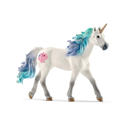 bayala, Unicorn Toys for Girls and Boys, Sea Unicorn Stallion with Gems, Blue...