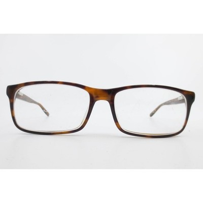 Elan 9308 Tortoise Shell Rectangular Eyeglasses Frames 55-16-135 Brown Amber