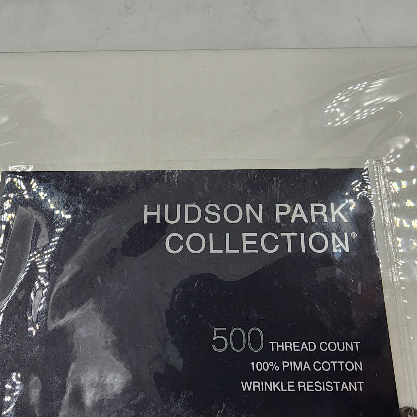 Hudson Park Collection 500TC Embroidered Geo Duvet Cover 39x75in Charcoal/White - Picture 5 of 16