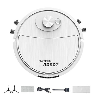 3 IN 1 Rechargeable Automatic Smart Robot Vacuum Cleaner Sweeper Floor