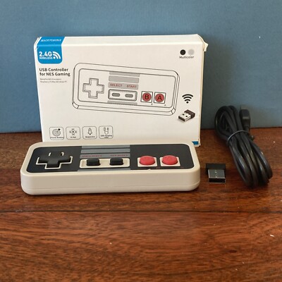 2.4G Wireless Gamepad for Original NES PC Mac Emulators Y-D002-239 New