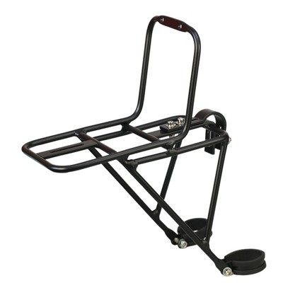 Bike Front Carrier Rack Bicycle Front Rack Metal Luggage Shelf Cargo Pannie 