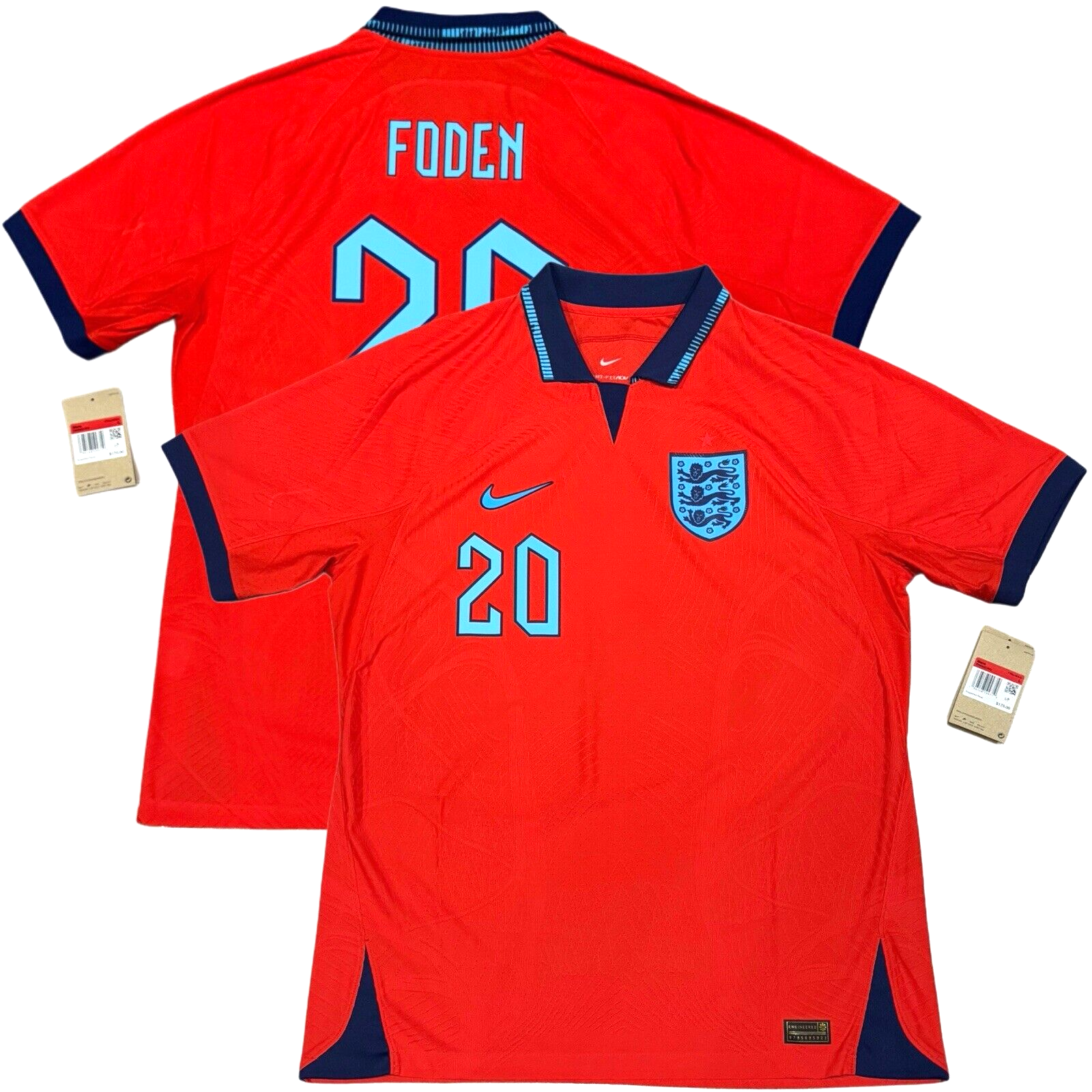 Nike イングランド代表 サッカーシャツ ユニフォーム Foden 20 2020 2021 England Phil Foden Home White Jersey Shirt Kit XXL