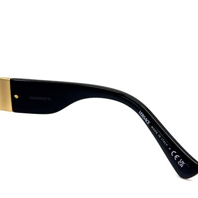 Pre-owned Versace Sunglasses Mod.2264 1002/87 Authentic In Black