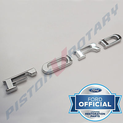 FORD Boot Bonnet Badge Letters New for FORD Capri Cortina Escort MK1 MK2 MK3 GT