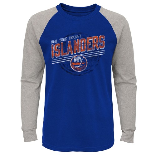 Верхняя одежда NHL Kids Для мальчиков, хоккейная футболка реглан с длинными рукавами Нью-Йорк Айлендерс