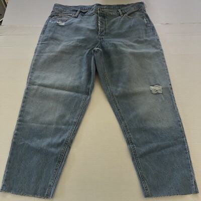 Old Navy Extra High Rise Sky Hi Straight Blue Jeans 20 New A1933