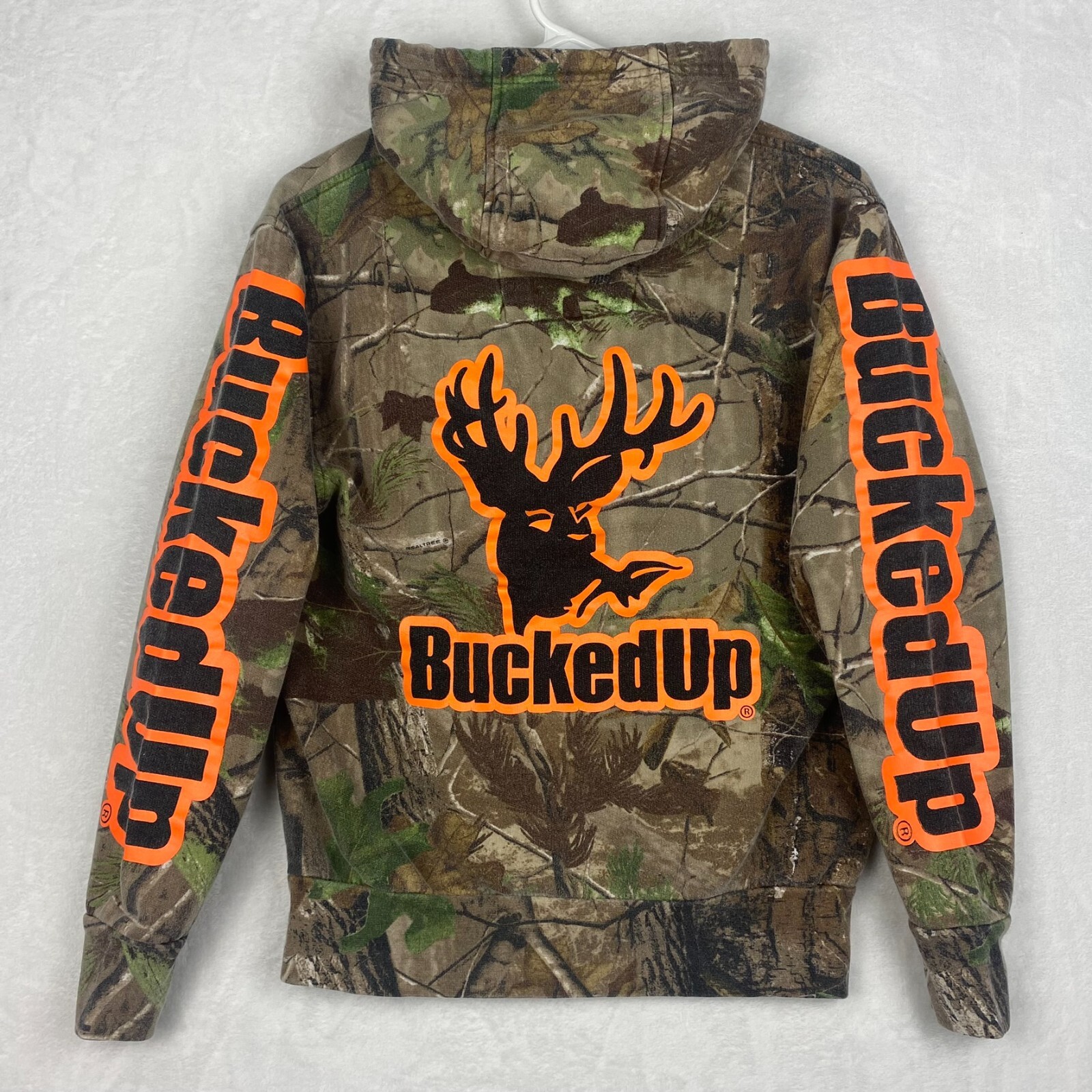 Bucked Up Hunting Sweater Boys Extra Small Green Camo Hoodie Sweatshirt  Outdoors | eBay