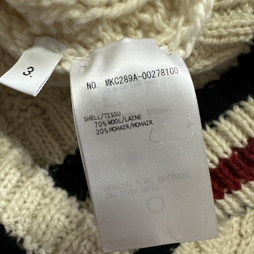 Pre-owned Thom Browne Men Open Knit Wool Blend Cardigan Sweater White L ( 3 ) Ireland
