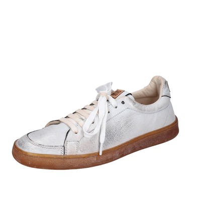 Women's shoes MOMA 7 (EU 37) sneakers silver leather white EX753-37