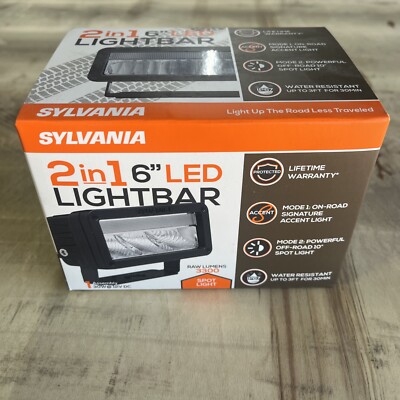 Sylvania 3300LM 2-in-1 6in LED Light Bar w/ Spot Light LIGHTBAR2N1PBX