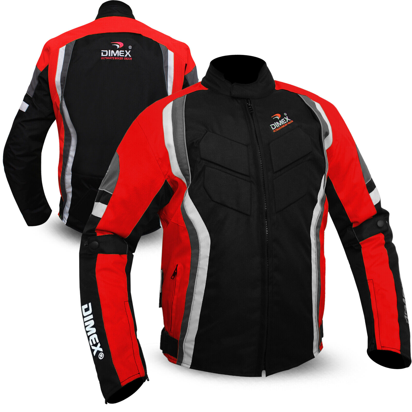 Mens Motorcycle Waterproof Cordura Textile Jacket Motorbike CE Armours 