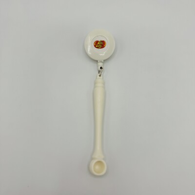 Jelly Belly Sample Clip On Retractable Mini Spoon Single Jelly Bean Scoop White