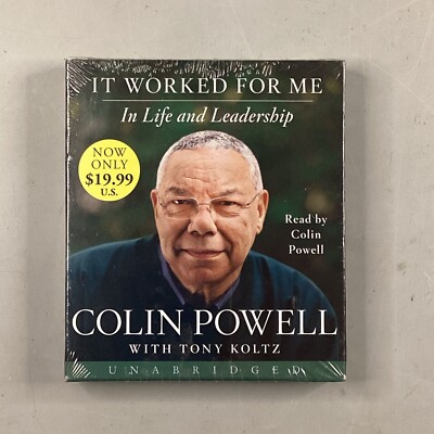 It Worked for Me: In Life and Leadership by Colin Powell (2013, Audiobook) NEW