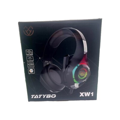 TATYBO Wired Mic Pro Bass Boosted Gaming LED Headset | PS4 PS5 Xbox PC +More!