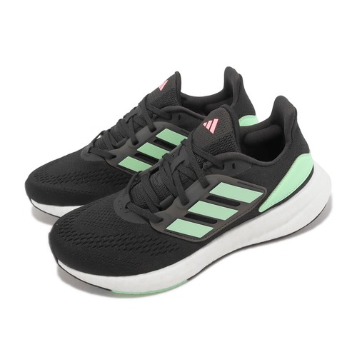 Adidas Pureboost 22 W Black Pulse Mint White Женская спортивная обувь для бега HQ8578