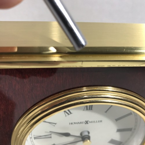 Howard Miller 645-104 Rose Encore Bracket Clock - Fluted Brass Finish