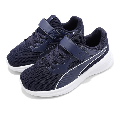 

Puma Transport AC PS Peacoat Navy White Strap Kids Preschool Running 386254-02, Multi-coloured, Transport Ac Ps