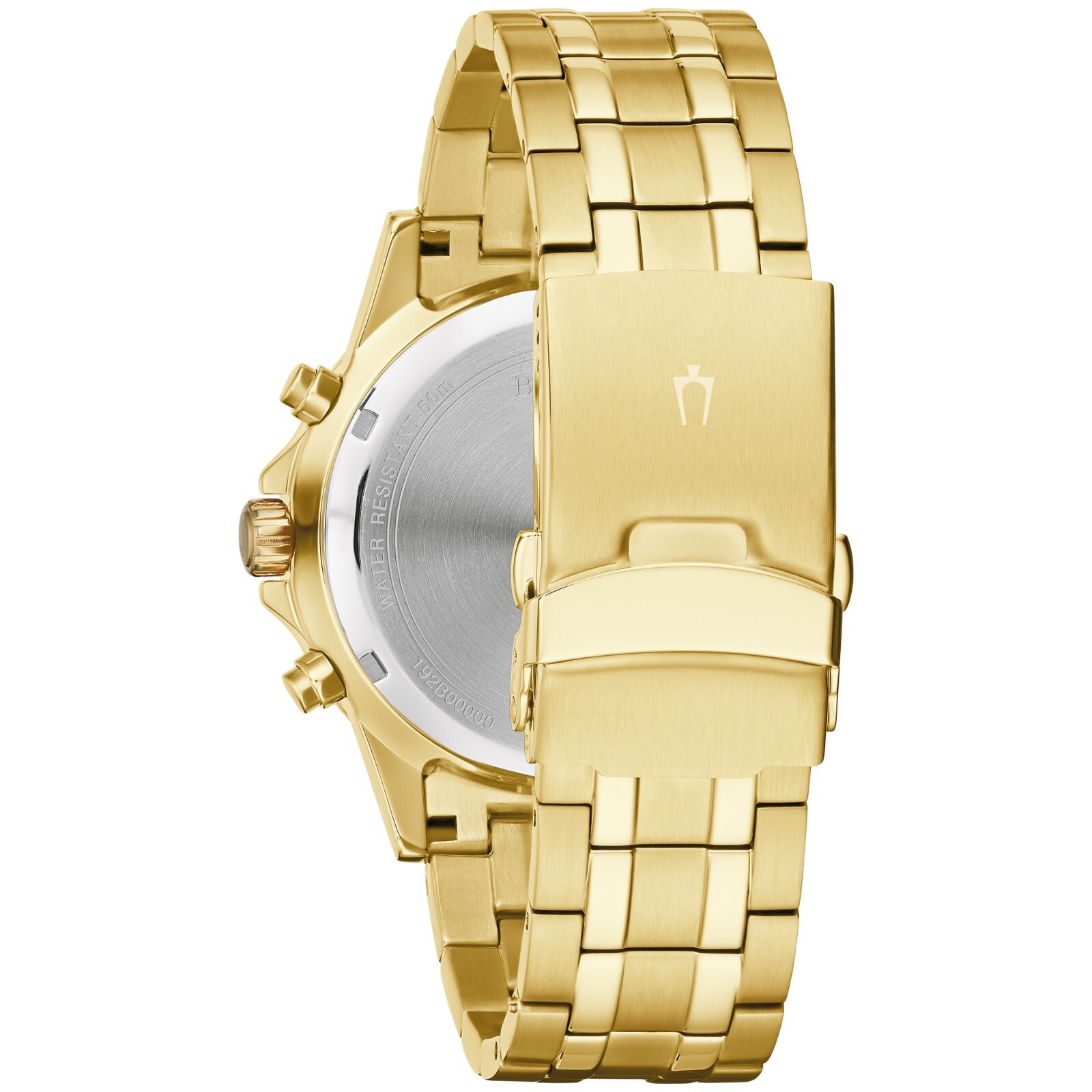 Pre-owned Bulova Mens Classic Chronograph Luminous Calendar Quartz Gold Watch 42 Mm 97d126